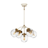 Lampa wisząca Elstead Lighting Cosmos beżowy/złoty DL-COSMOS5