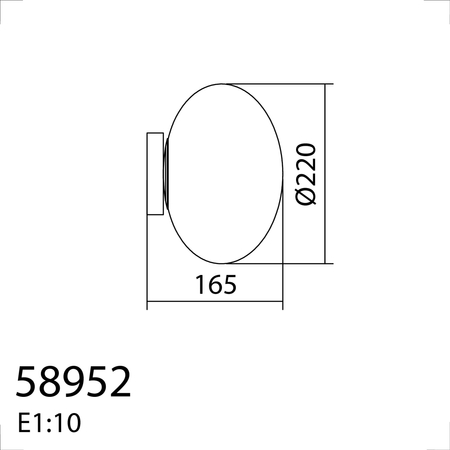 Lampa ścienna PRESS czarny 1xE27 szkło mleczne
