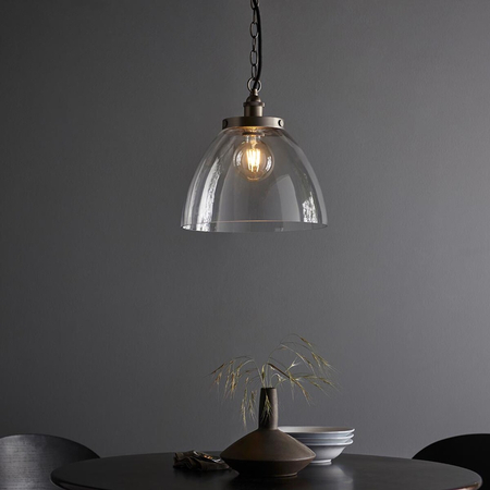 Lampa wisząca Endon Lighting Hansen Grand 106896 srebrny