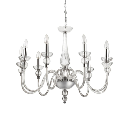 Żyrandol Ideal Lux 044453 Doge SP9 Trasparente