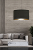 Lampa wisząca HILDE 1 BL BLACK Emibig 1054/1 czarny