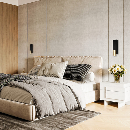 Milagro GENESIS WALL BLACK GOLD 1xGU10 ML0379 CZARNY / ZŁOTY