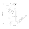 Milagro Lampka Biurkowa Chico 4,5W 4000K Czarny ML1443 CZARNY
