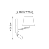 Kinkiet Endon Lighting Harvey 73027 nikiel