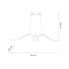 Milagro Lampa wisząca LOOP 28W LED 4000K ML1577 CZARNY