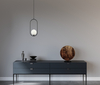Lampa wisząca Italux Lupus PND-3965-1-BK Czarny, biały
