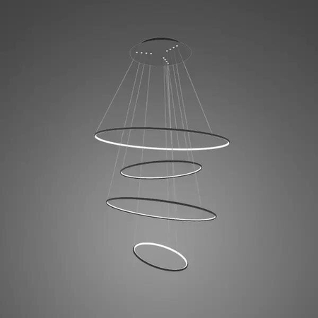 Lampa wisząca Ledowe Okręgi No.4 100cm 4k Różowe Złoto Dali