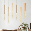 Lampa wisząca Abigali Cilinder Gold