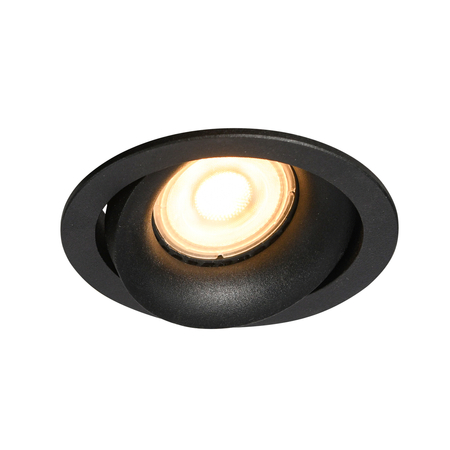 Oczko Italux Oker DL-26260-GU10-BK Czarny piaskowany