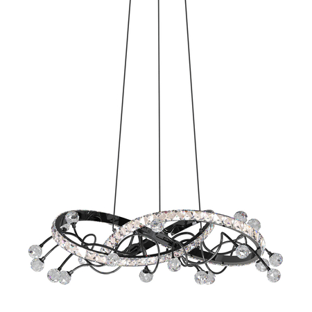 Lampa wisząca Zuma Line MD3481-1S-3BCT MAIA LAMPA WISZĄCA CZARNA/BLACK