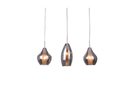 Lampa wisząca Azzardo AZ2149 Amber Milano 3 chrome