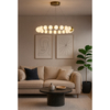 Lampa wisząca Abigali Lampa wisząca Abigali Pontti Big2 56W złoty/mleczne kule