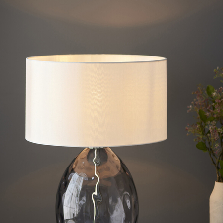 Lampa stołowa Endon Lighting Elin Dimple 99581 nikiel