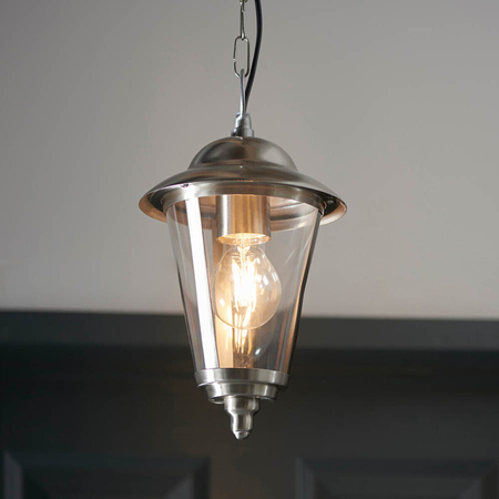 Endon Lighting Lampa zewnętrzna wisząca YG-865-SS stalowy