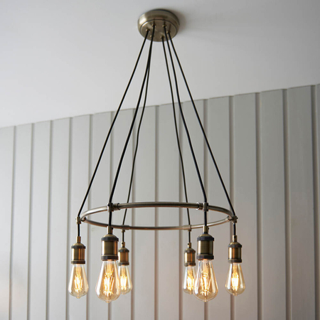 Endon Lighting Lampa wisząca 99914 mosiądz