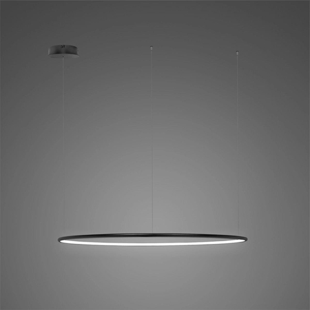 Lampa wisząca Ledowe Okręgi No.1 CO 80cm 4k czarna