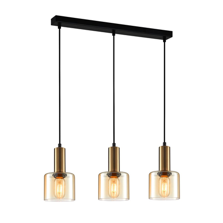 Lampa wisząca Italux PND-65342-3-BRO+AMB Santia
