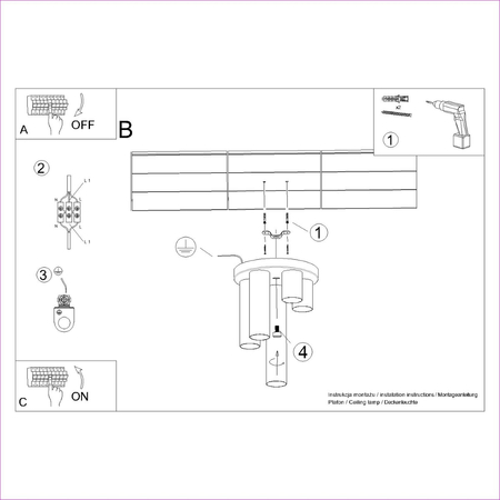 Sollux Lighting Plafon LAGOS 60 biały SL.0999
