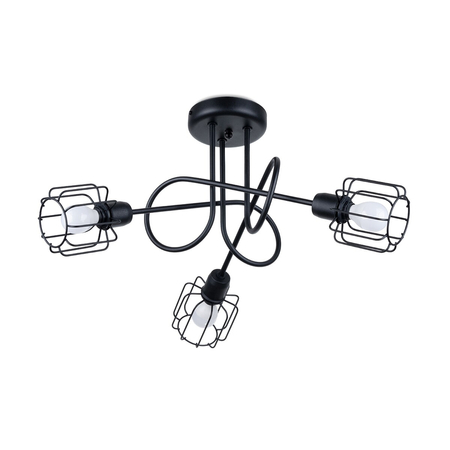 Sollux Lighting Żyrandol BELUCI 3S czarny SL.1118