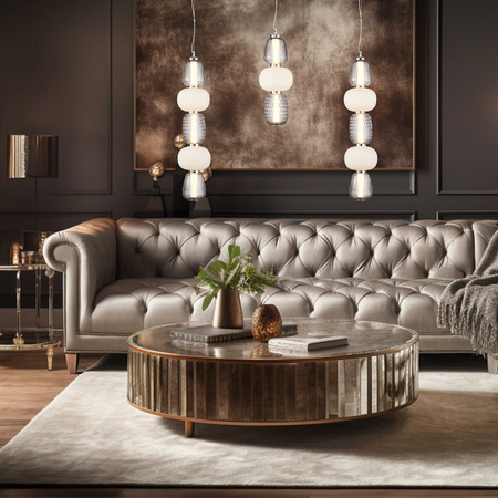 Milagro Lampa wisząca CARO SMOKED 40W LED ML0362 CHROM