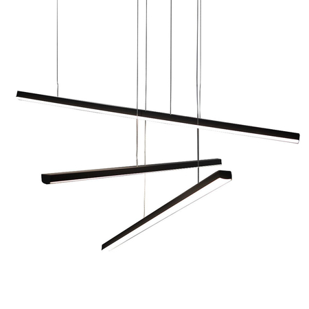 Lampa wisząca Maxlight TRIO LED 36W 3000K P0311D czarny/chrom