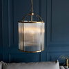 Lampa wisząca Endon Lighting Lambeth Ribbed 106711 mosiądz