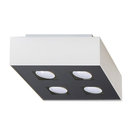 Sollux Lighting Plafon MONO 4 czarny SL.0073