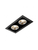 Oprawa podtynkowa AQform 30612-0000-T8-PH-02 SQUARES 111x2 Czarny struktura