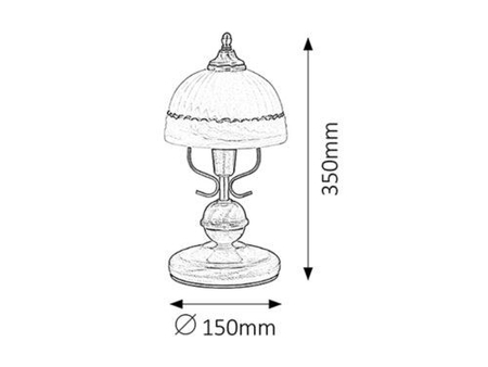 Lampa stołowa Rabalux Flossi 8812 brąz