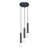 Lampa wisząca Italux Filano PND-33574-3-BK piaskowy czarny