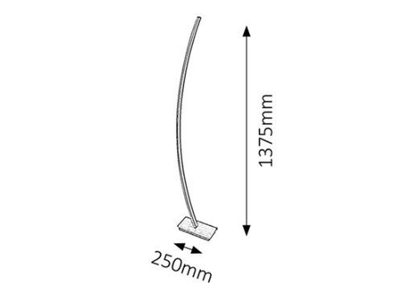 Lampa podłogowa Rabalux Addison 4490 szczotkowane aluminium