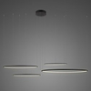 Lampa wisząca Ledowe Okręgi No.4 150cm 3k czarna ściemnialna