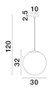 Lampa wisząca Luces Exclusivas ADELA - złoty LE43362