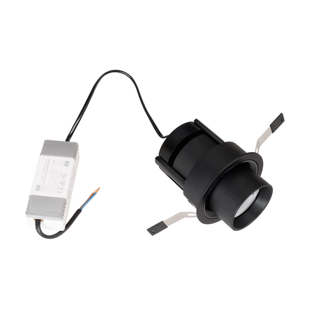 MAXLIGHT H0131 LAMPA SUFITOWA HALO F BLACK PODTYNKOWA