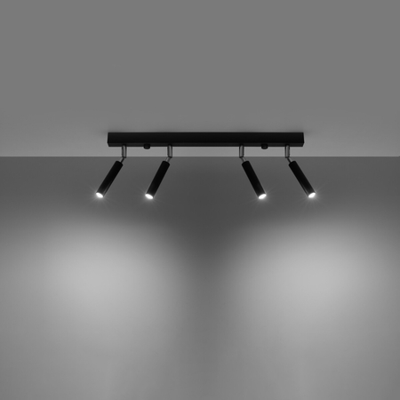 Sollux Lighting Plafon EYETECH 4 czarny SL.0900