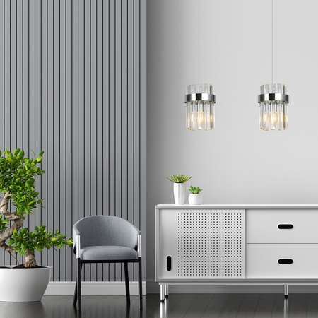 Light Prestige Lampa wisząca Vetro chrom 2xE14 LP-2910/2L CH