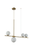 Lampa wisząca SANTANDER GO Azzardo AZ4419 brushed golden brass