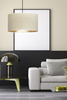 Lampa wisząca HILDE 1 BL WHITE Emibig 1052/1 biały/czarny