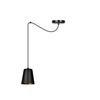 Lampa wisząca LINK 1 BLACK / GOLD Emibig 455/1 czarny/złoty