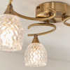 Lampa sufitowa Endon Lighting Boyer BOYER-3AB mosiądz