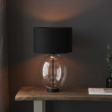 Lampa stołowa Endon Lighting Kelda Oval 100446 czarny