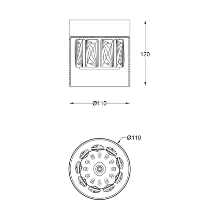 Plafon Zuma Line C0389-01A-0FD2 Gem