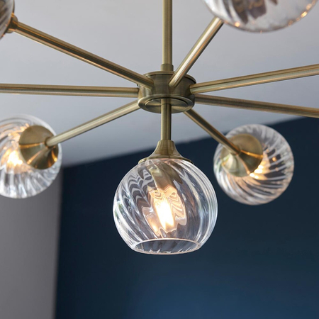 Lampa wisząca Endon Lighting Allegra 103172 mosiądz