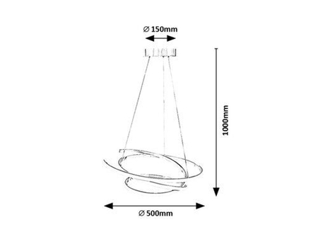 Lampa wisząca Rabalux Esilda 72020 chrom satyna
