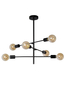 Lampa sufitowa Lucide LESTER 21119/06/30 czarny/srebrny