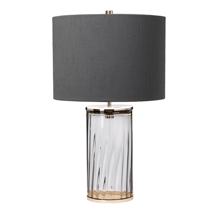Lampa stołowa Reno - 1 źródło światła - Polerowany nikiel Quintiesse QN-RENO-SMOKE-PN