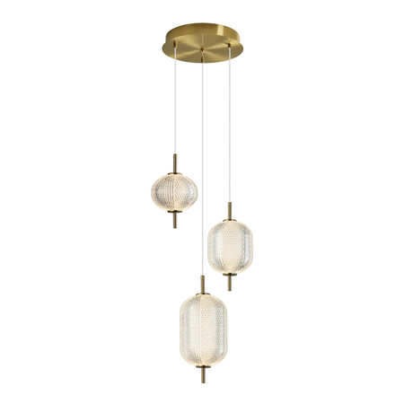 Lampa wisząca Italux Corado PND-81438-3-GD Złoty