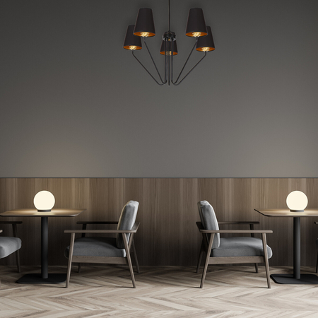 Milagro Żyrandol VICTORIA BLACK 5xE27 MLP4913 CZARNY