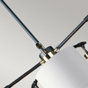 Żyrandol Elstead Lighting Balance czarny/srebrny BALANCE5-BKPN
