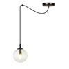 Lampa wisząca GIGI 1 BL TRANSPARENT Emibig 936/1 czarny